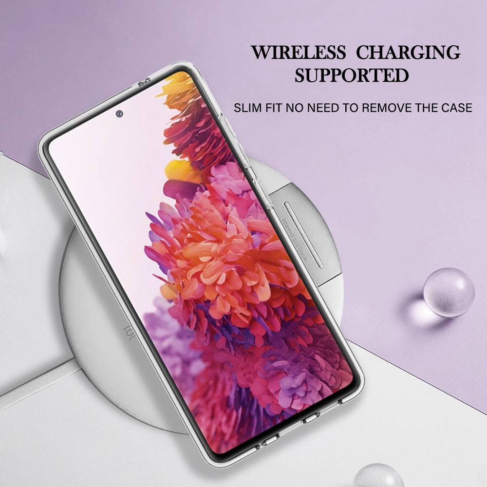 YB IMD Series-16 Style E for Samsung Galaxy S20 FE 4G / 5G / S20 FE 2022 / S20 Lite 2.0mm IMD Marble Pattern TPU Cover Back Protector Electroplating Phone Cover - Purple