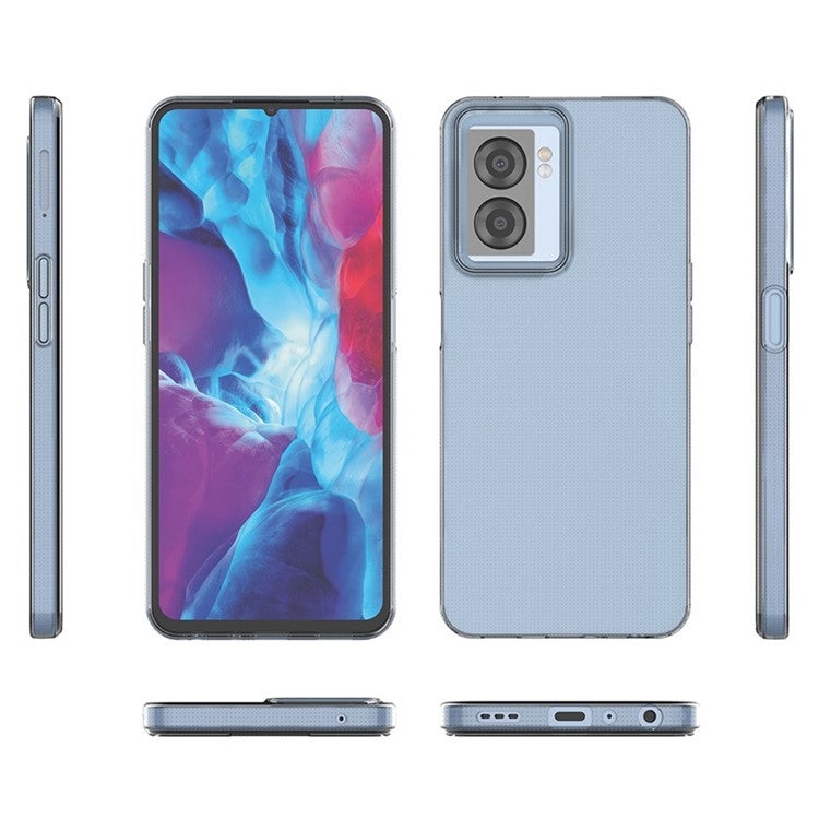 For Oppo A57 (2022) 5G / A77 5G / OnePlus Nord N300 5G Slim Thin Shockproof Phone Case Transparent TPU Anti-Scratch Cover