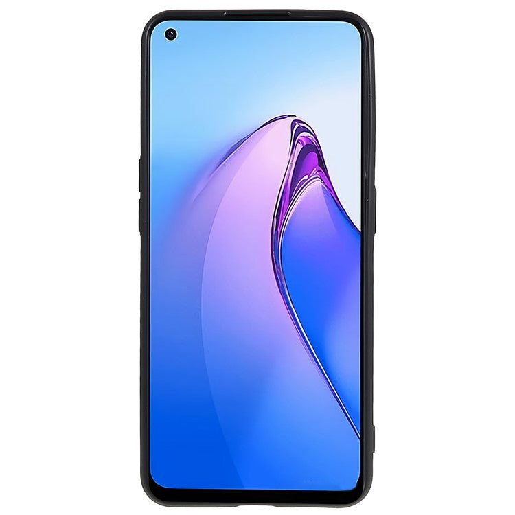 TPU Back Shell for Oppo Reno8 5G (Global Version), Fingerprint Free Matte Protective Cover Phone Case - Black