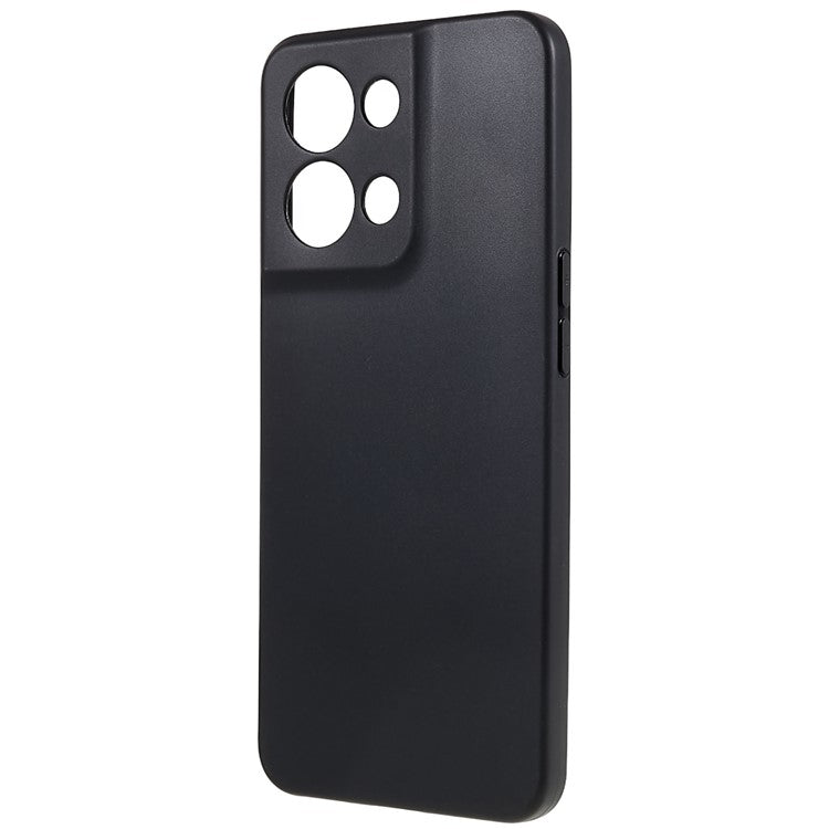 TPU Back Shell for Oppo Reno8 5G (Global Version), Fingerprint Free Matte Protective Cover Phone Case - Black