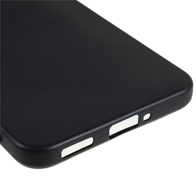 TPU Back Shell for Oppo Reno8 5G (Global Version), Fingerprint Free Matte Protective Cover Phone Case - Black