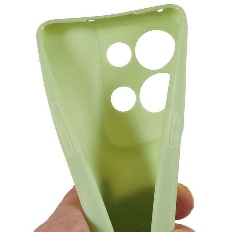 TPU Back Shell for Oppo Reno8 5G (Global Version) , Fingerprint Free Matte Protective Cover Phone Case - Green