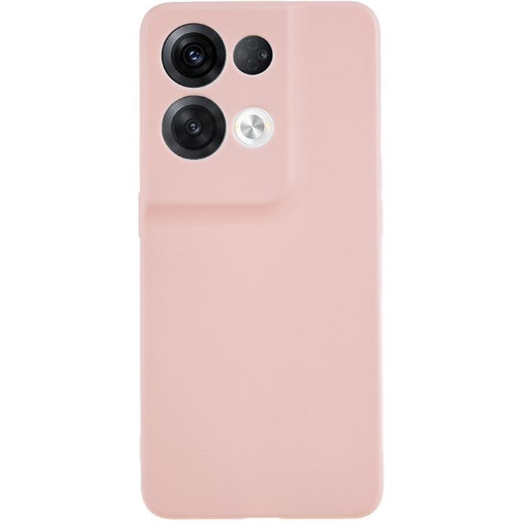 TPU Back Shell for Oppo Reno8 5G (Global Version) , Fingerprint Free Matte Protective Cover Phone Case - Pink