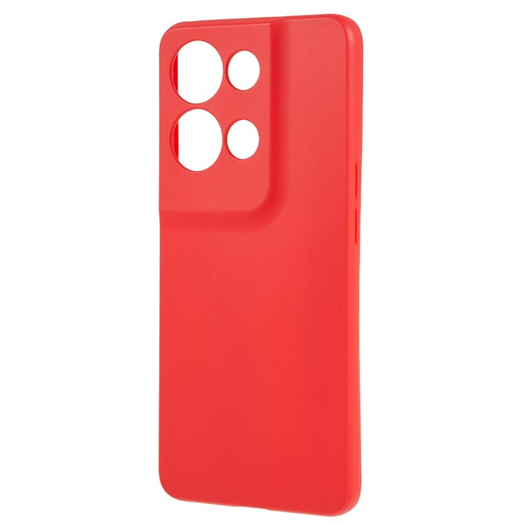 TPU Back Shell for Oppo Reno8 5G (Global Version) , Fingerprint Free Matte Protective Cover Phone Case - Red