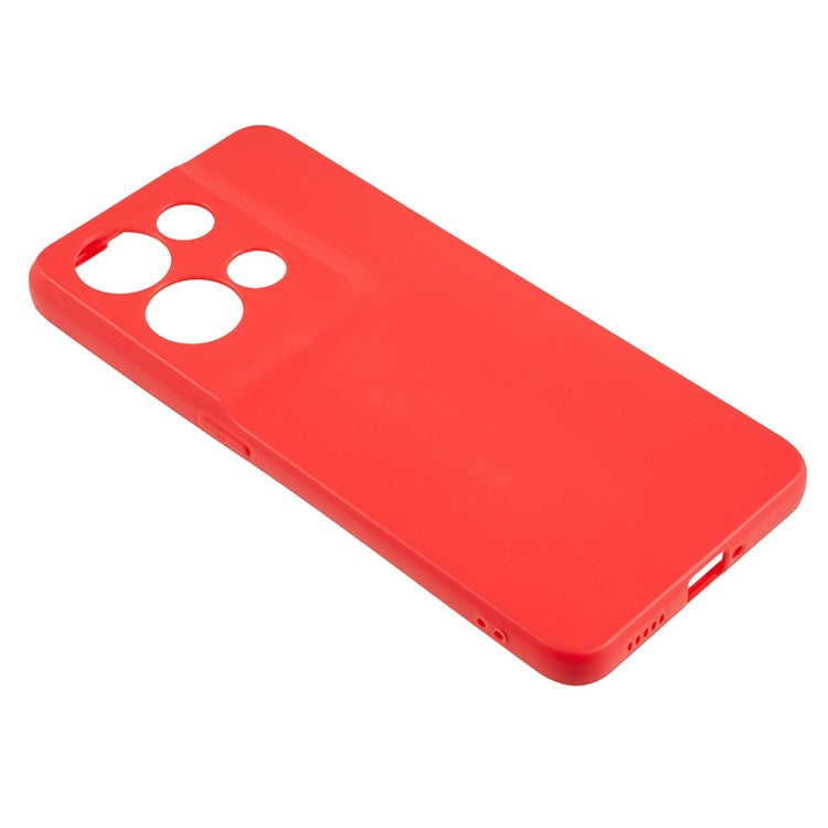 TPU Back Shell for Oppo Reno8 5G (Global Version) , Fingerprint Free Matte Protective Cover Phone Case - Red