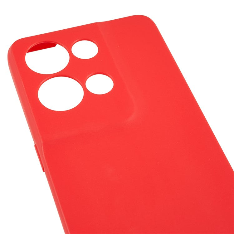 TPU Back Shell for Oppo Reno8 5G (Global Version) , Fingerprint Free Matte Protective Cover Phone Case - Red