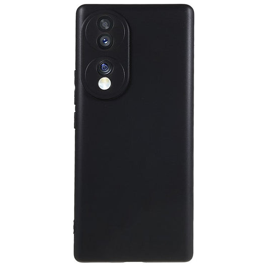 For Honor 70 5G Flexible TPU Phone Drop-proof Case Matte Anti-scratch Protective Cover - Black