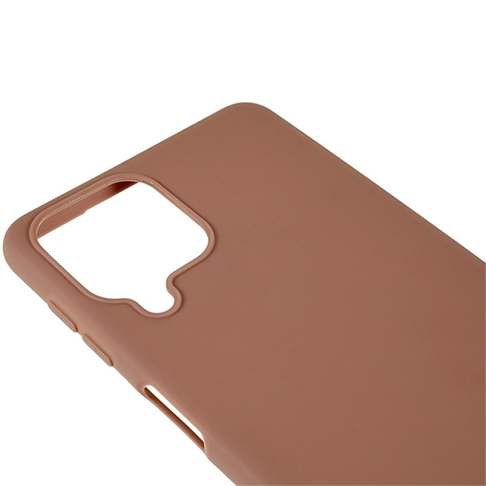 For Samsung Galaxy M53 5G Soft TPU Matte Phone Case Anti-fingerprint Anti-drop Back Cover - Khaki