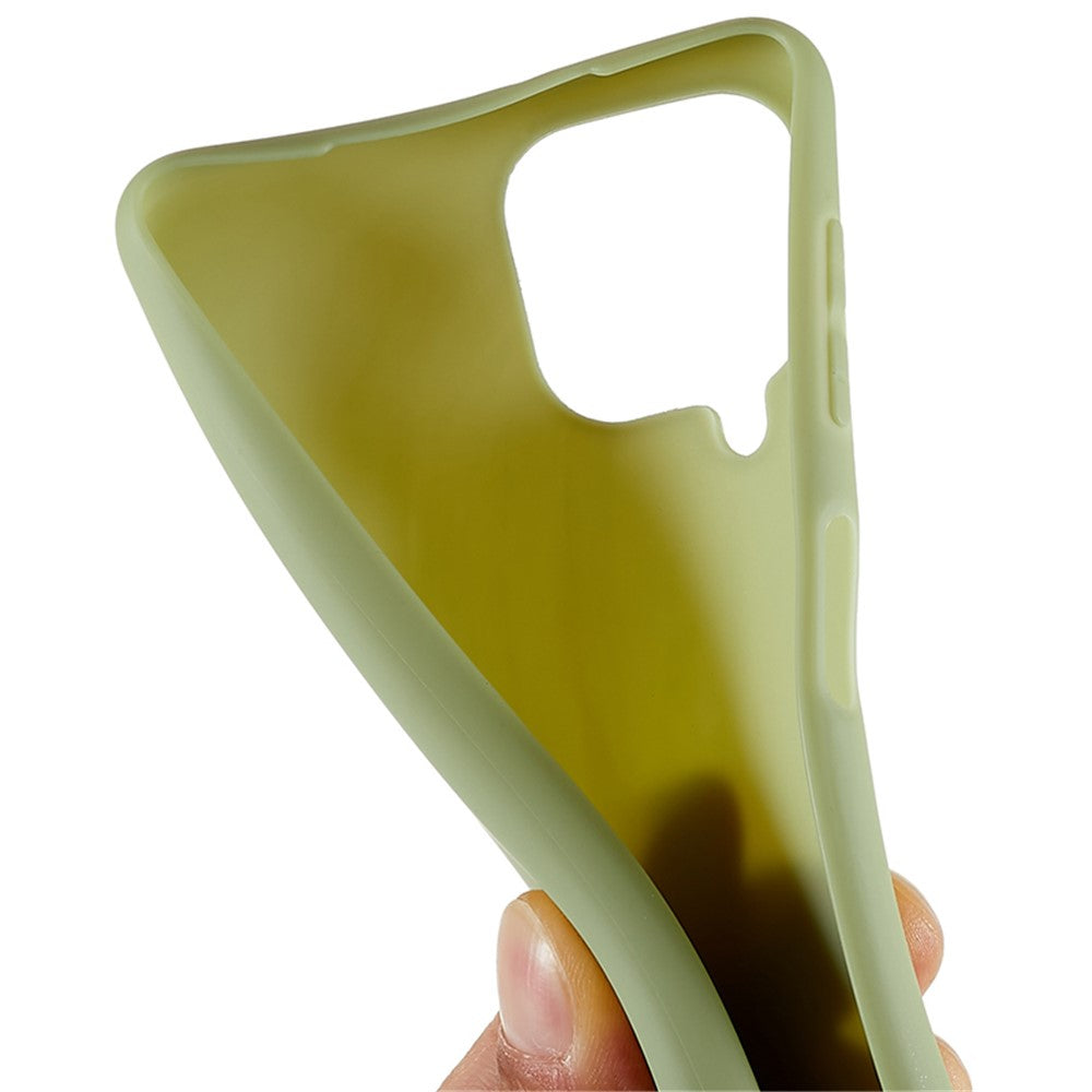 For Samsung Galaxy M53 5G Soft TPU Matte Phone Case Anti-fingerprint Anti-drop Back Cover - Green