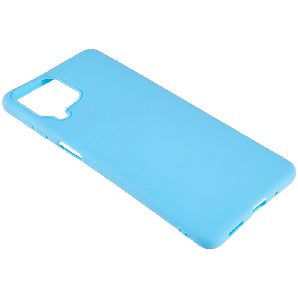 For Samsung Galaxy M53 5G Soft TPU Matte Phone Case Anti-fingerprint Anti-drop Back Cover - Baby Blue