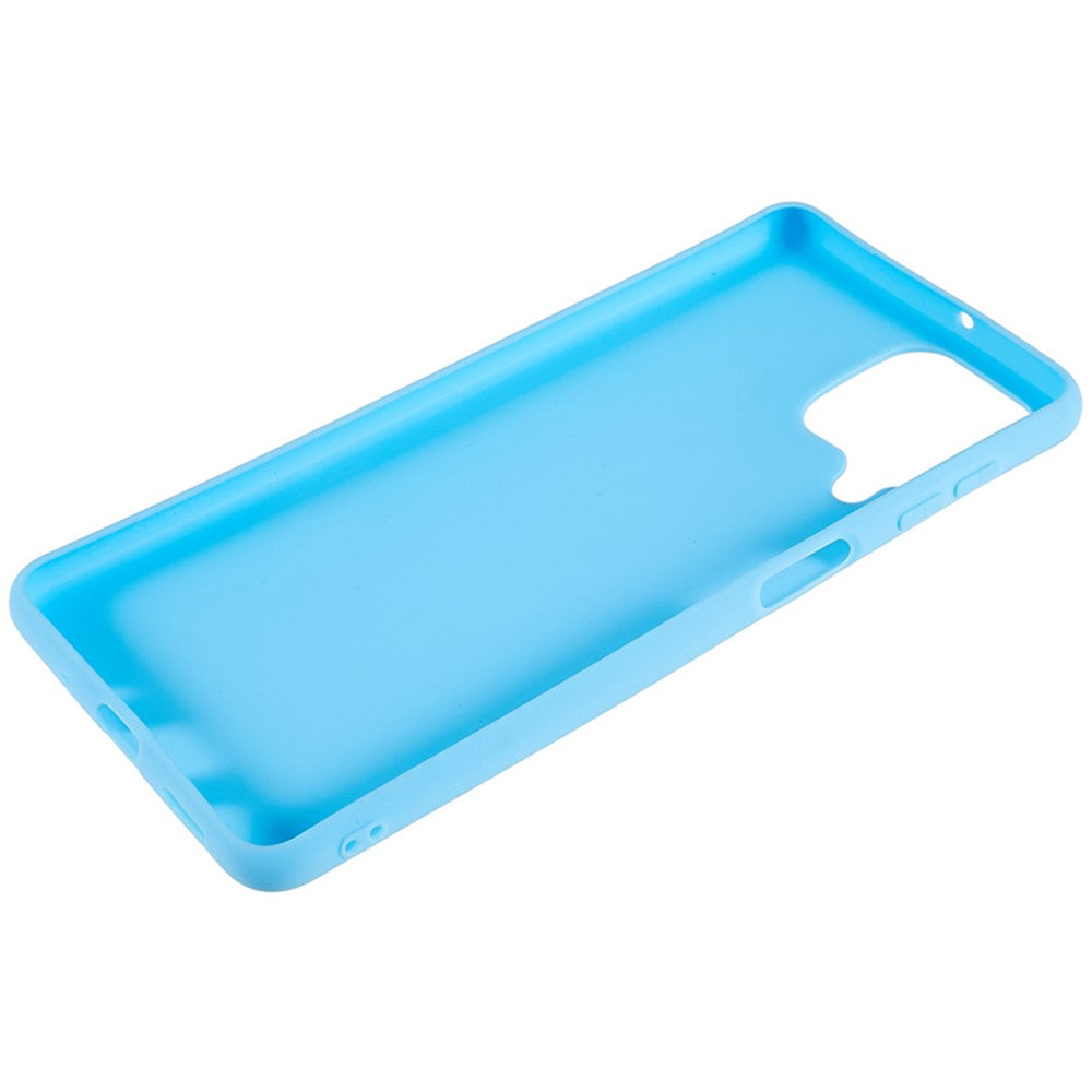 For Samsung Galaxy M53 5G Soft TPU Matte Phone Case Anti-fingerprint Anti-drop Back Cover - Baby Blue