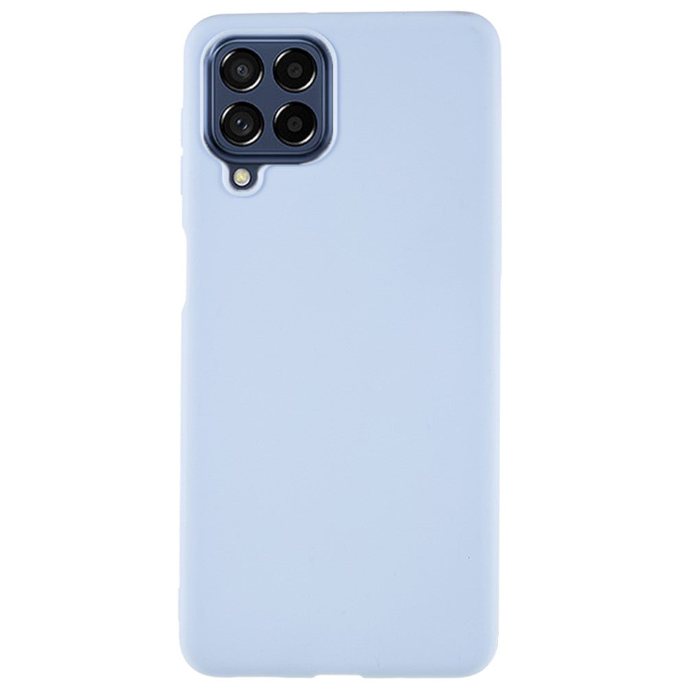 For Samsung Galaxy M53 5G Soft TPU Matte Phone Case Anti-fingerprint Anti-drop Back Cover - Light Purple
