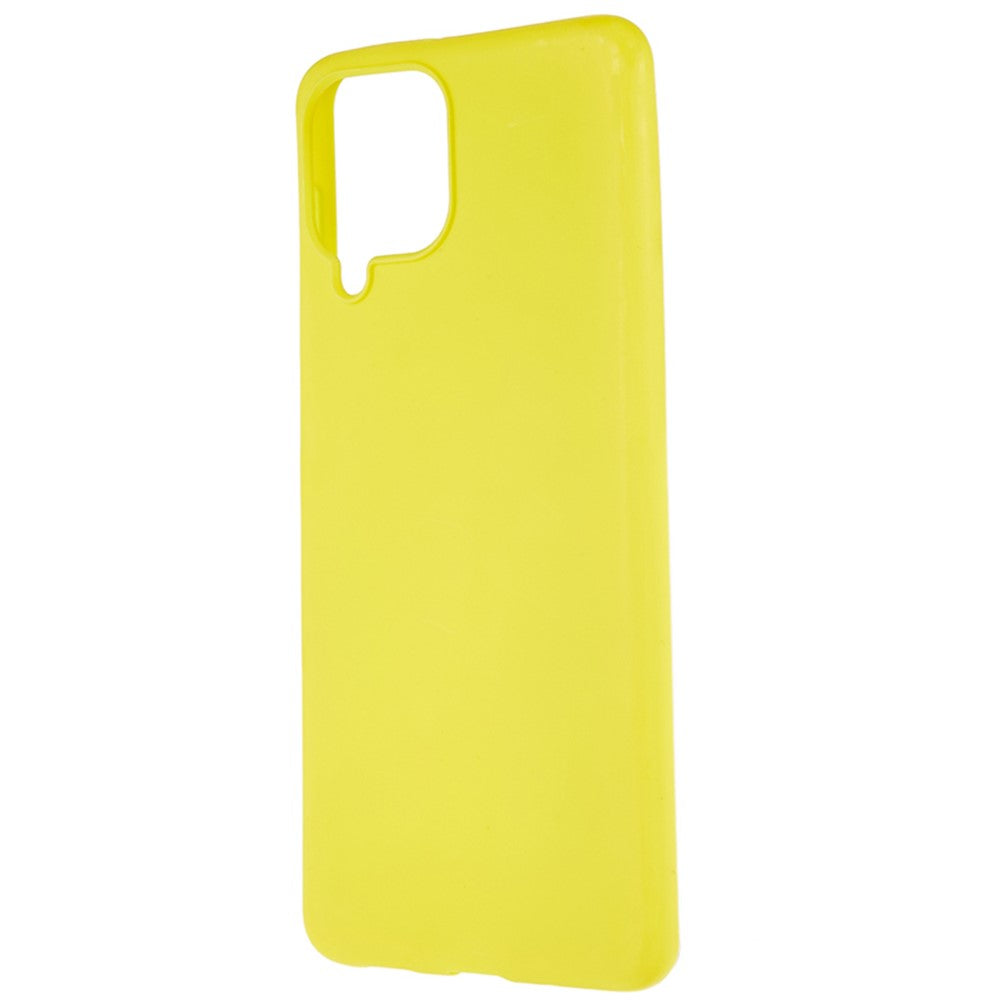 For Samsung Galaxy M53 5G Soft TPU Matte Phone Case Anti-fingerprint Anti-drop Back Cover - Yellow