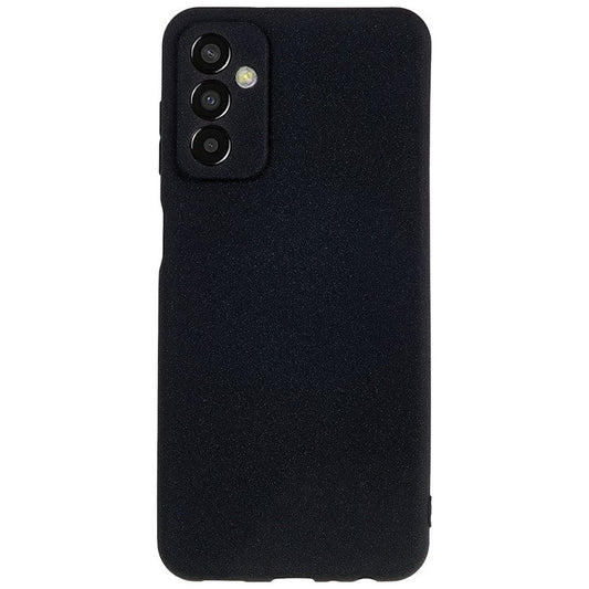For Samsung Galaxy M13 4G Soft TPU Double-Sided Matte Case Precise Cutouts Anti-Scratch Protective Phone Cover - Black