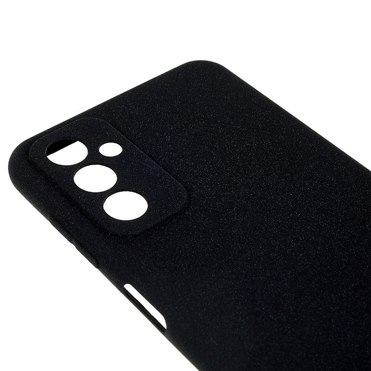 For Samsung Galaxy M13 4G Soft TPU Double-Sided Matte Case Precise Cutouts Anti-Scratch Protective Phone Cover - Black