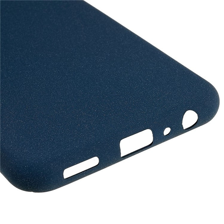 For Samsung Galaxy M13 4G Soft TPU Double-Sided Matte Case Precise Cutouts Anti-Scratch Protective Phone Cover - Navy Blue