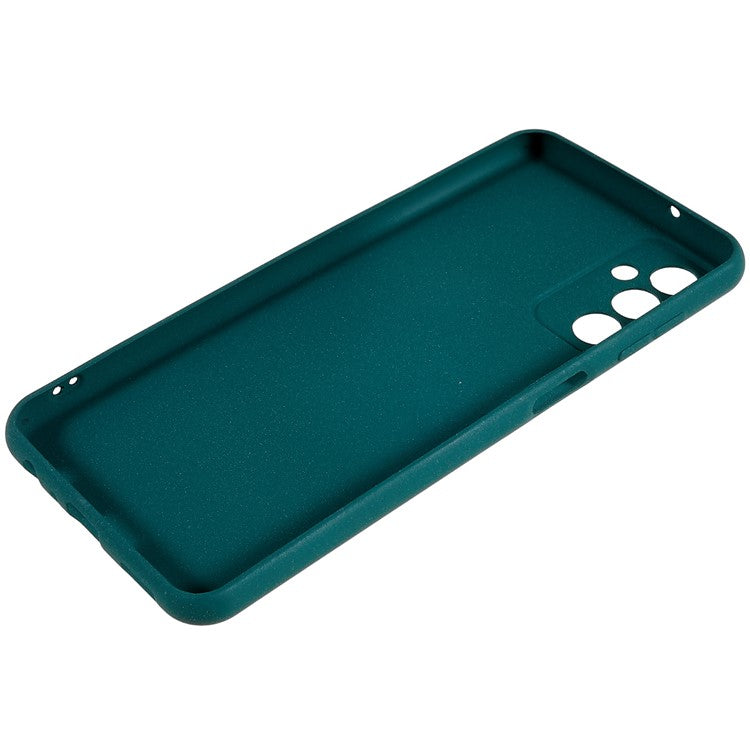 For Samsung Galaxy M13 4G Soft TPU Double-Sided Matte Case Precise Cutouts Anti-Scratch Protective Phone Cover - Green