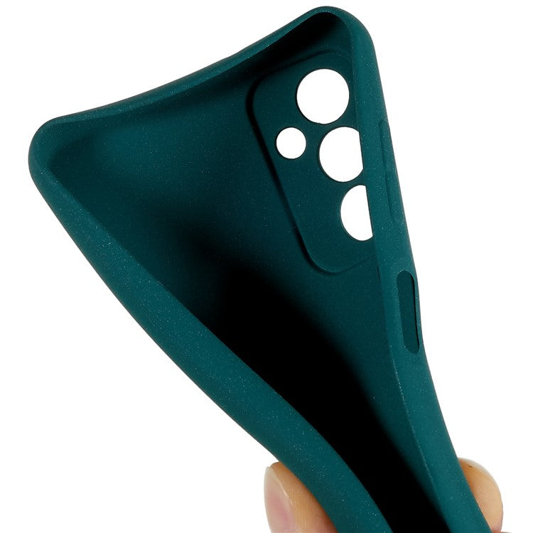 For Samsung Galaxy M13 4G Soft TPU Double-Sided Matte Case Precise Cutouts Anti-Scratch Protective Phone Cover - Green
