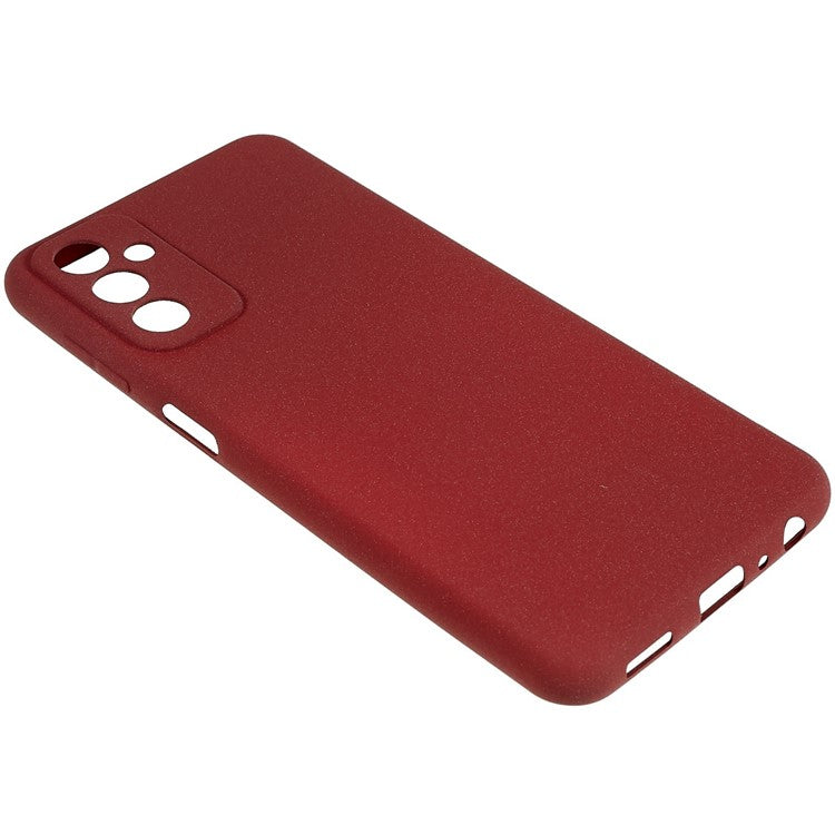 For Samsung Galaxy M13 4G Soft TPU Double-Sided Matte Case Precise Cutouts Anti-Scratch Protective Phone Cover - Wine Red