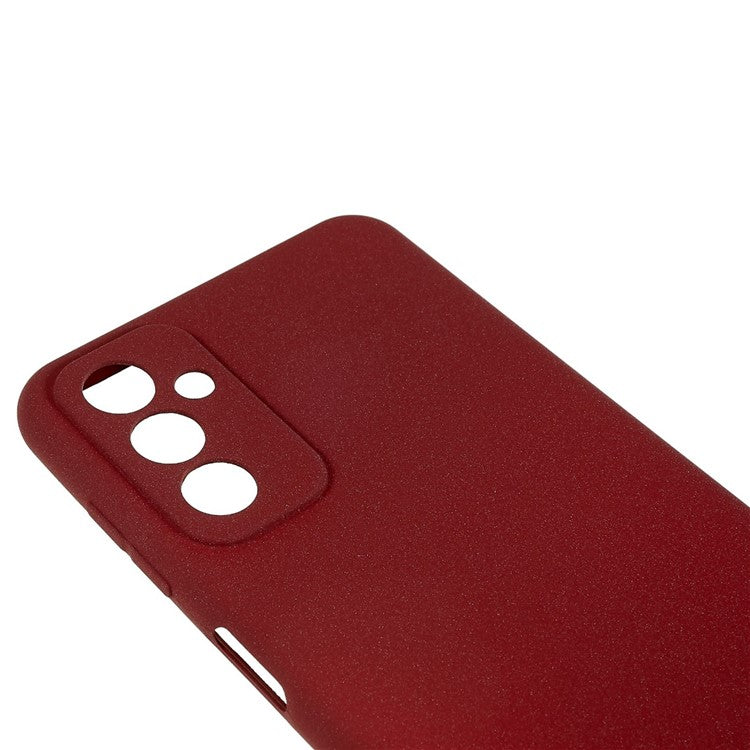 For Samsung Galaxy M13 4G Soft TPU Double-Sided Matte Case Precise Cutouts Anti-Scratch Protective Phone Cover - Wine Red