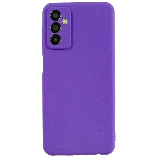 For Samsung Galaxy M13 4G Soft TPU Double-Sided Matte Case Precise Cutouts Anti-Scratch Protective Phone Cover - Purple