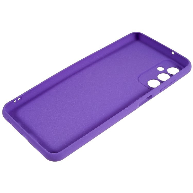 For Samsung Galaxy M13 4G Soft TPU Double-Sided Matte Case Precise Cutouts Anti-Scratch Protective Phone Cover - Purple