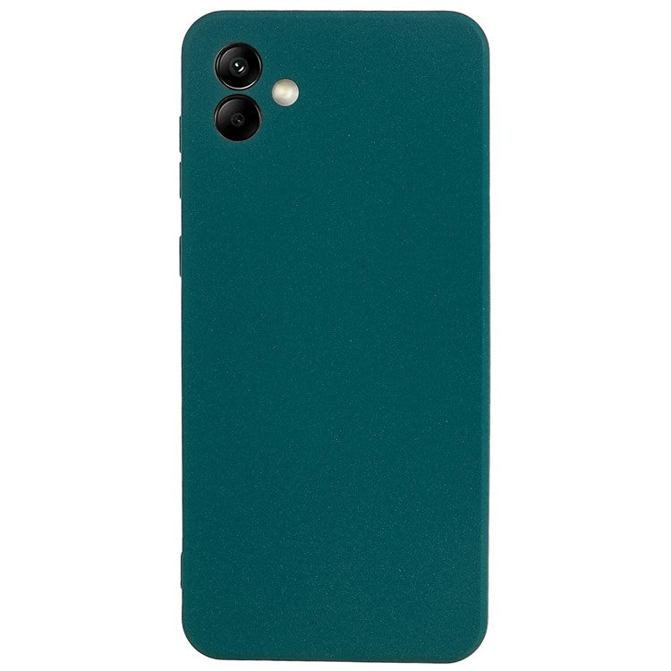 For Samsung Galaxy A04 4G (164.4 x 76.3 x 9.1 mm) Double-Sided Matte Anti-Slip Phone Case Soft TPU Scratch Resistant Cover - Green