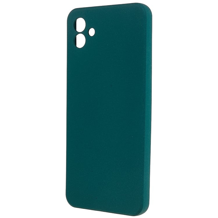 For Samsung Galaxy A04 4G (164.4 x 76.3 x 9.1 mm) Double-Sided Matte Anti-Slip Phone Case Soft TPU Scratch Resistant Cover - Green