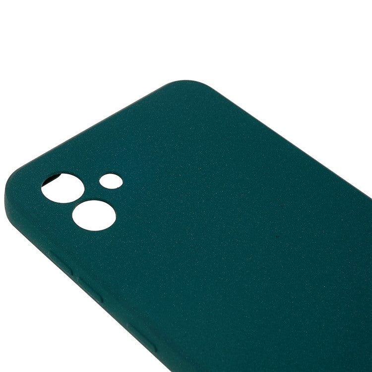For Samsung Galaxy A04 4G (164.4 x 76.3 x 9.1 mm) Double-Sided Matte Anti-Slip Phone Case Soft TPU Scratch Resistant Cover - Green