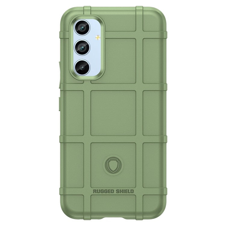 For Samsung Galaxy A54 5G Protective Phone Case Rugged Square Grid Texture TPU Cover - Green