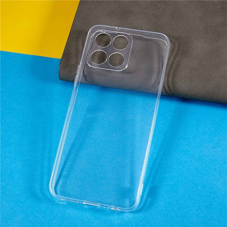 For Honor X8 5G Crystal Clear Back Case, Soft TPU Drop Protection Anti-Yellowing Slim Phone Cover