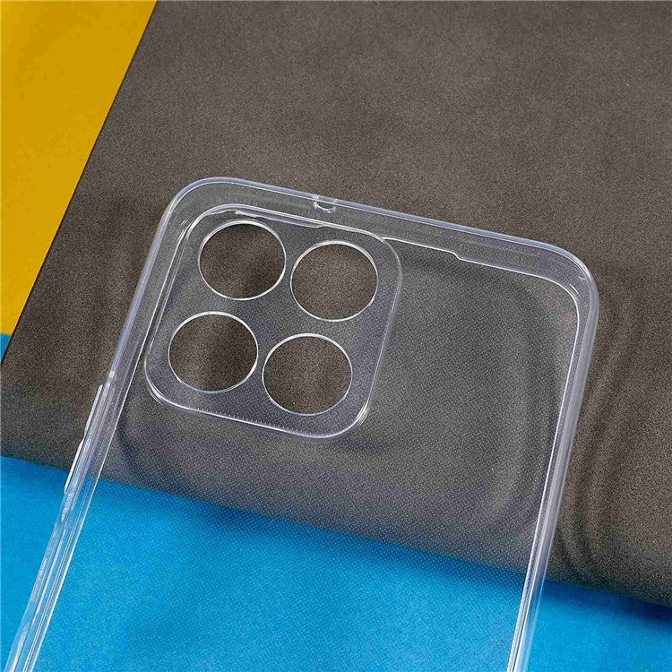 For Honor X8 5G Crystal Clear Back Case, Soft TPU Drop Protection Anti-Yellowing Slim Phone Cover