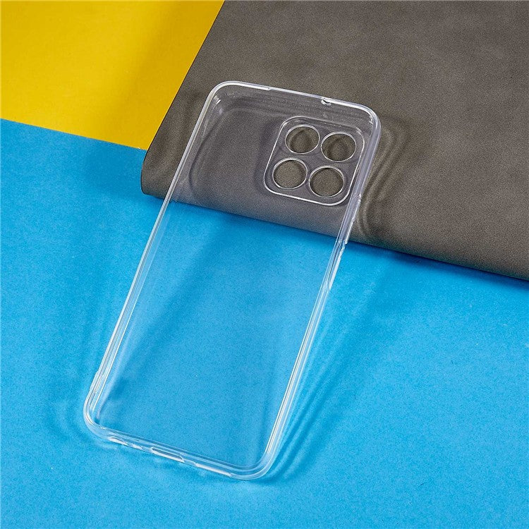 For Honor X8 5G Crystal Clear Back Case, Soft TPU Drop Protection Anti-Yellowing Slim Phone Cover