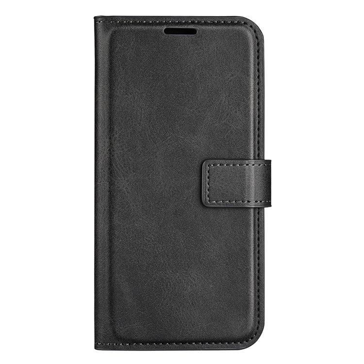 For Honor X8 5G PU Leather Calf Texture Phone Case Full Protection Stand Wallet Magnetic Clasp Cover - Black