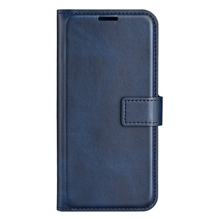For Honor X8 5G PU Leather Calf Texture Phone Case Full Protection Stand Wallet Magnetic Clasp Cover - Blue