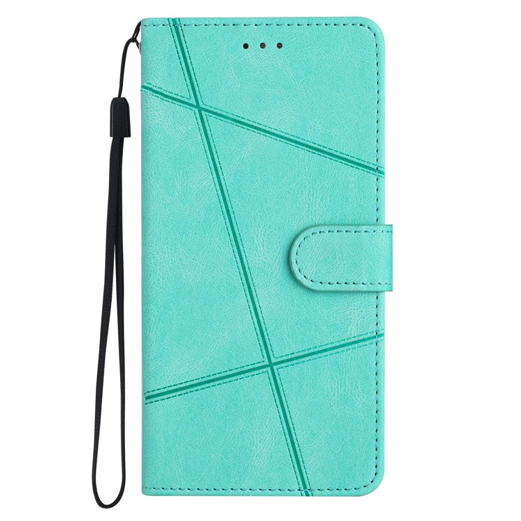 Wallet Phone Case for Samsung Galaxy F23 5G / M23 5G Shockproof PU Leather Cover Crazy Horse Texture Stand Case with Strap - Green