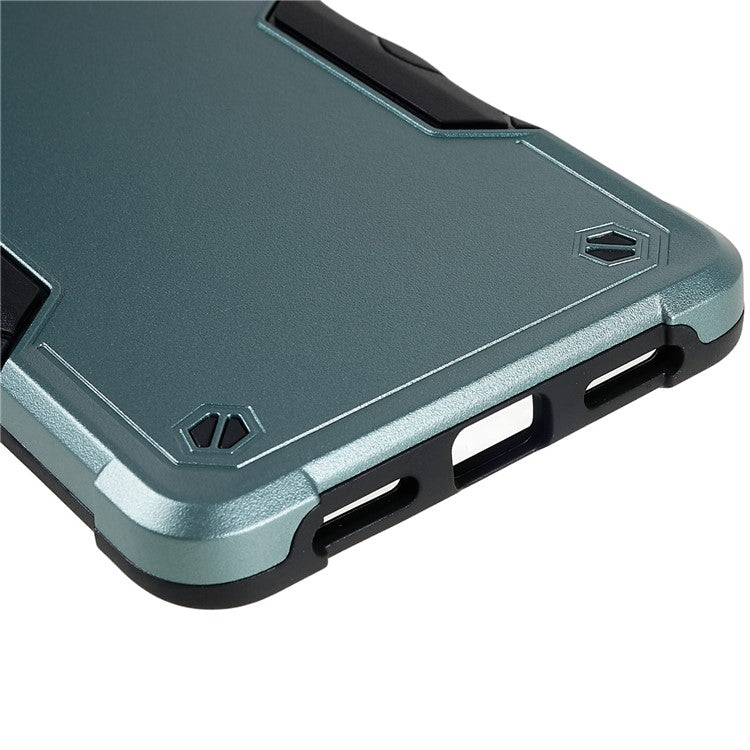 For Google Pixel 7 5G Hard PC + Soft TPU Shockproof Case Anti-slip Grip Protective Phone Back Cover - Green