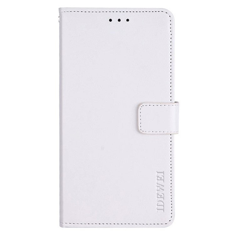 IDEWEI For Samsung Galaxy A04e 4G / F04 4G / M04 4G Full Protection Crazy Horse Texture PU Leather Flip Stand Wallet Cover Phone Shell Protective Case - White