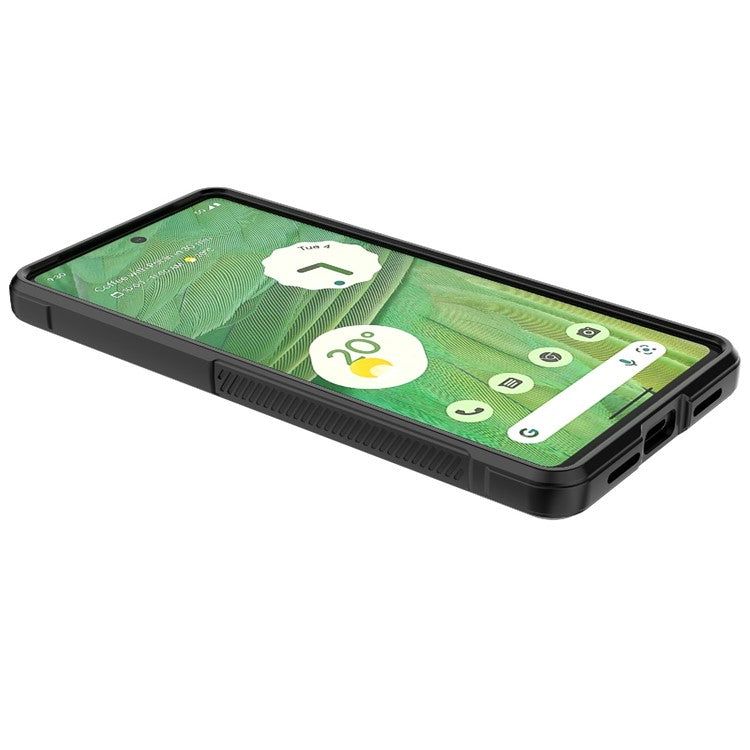 For Google Pixel 7 5G Drop-proof Smartphone Back Cover Flexible TPU Protective Phone Case - Black
