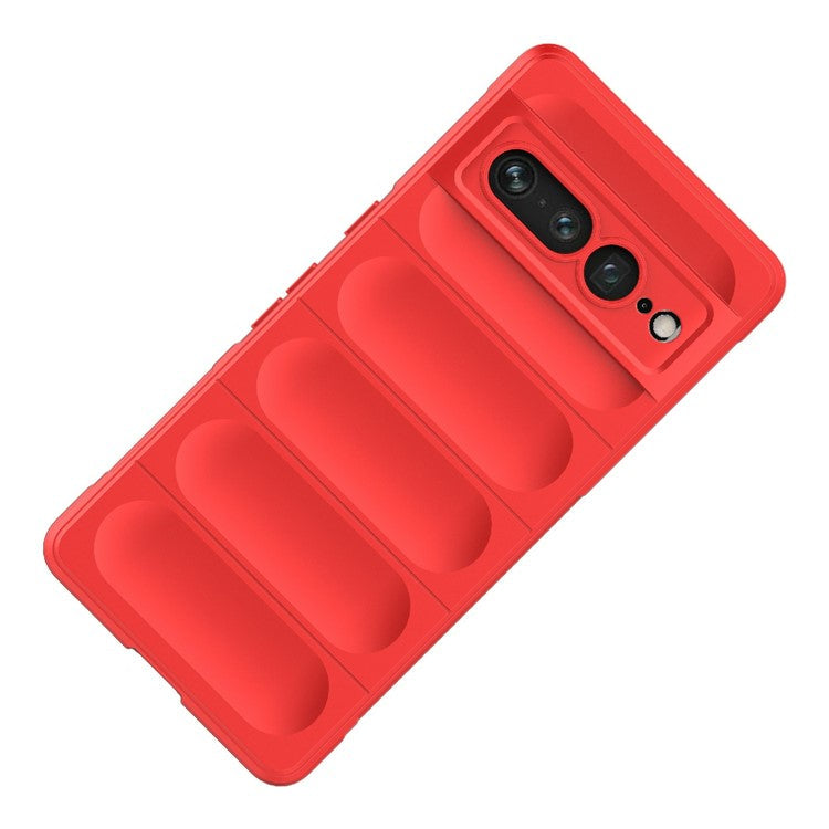 Anti-drop Phone Case For Google Pixel 7 Pro 5G Soft TPU Impact-Resistant Smartphone Back Cover - Red
