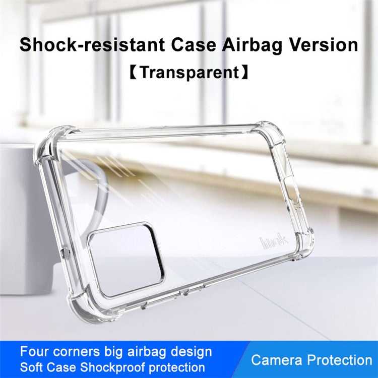 IMAK For Motorola Edge 30 Neo 5G Anti-drop Four Corner Airbag Phone Case Protective TPU Cover - Transparent