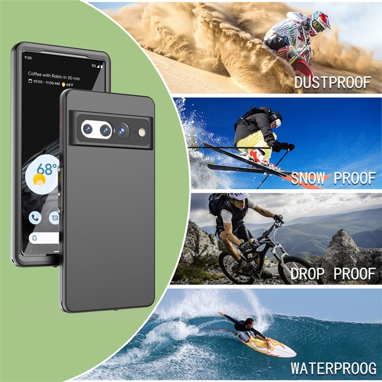 REDPEPPER For Google Pixel 7 Pro 5G IP68 Waterproof Anti-drop Phone Case Dustproof Phone Back Cover