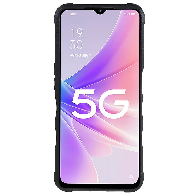 For Oppo A57 4G/A57s 4G/A57e 4G/A77 4G/A77 5G/A57 (2022) 5G/Realme Q5i/V23 5G/OnePlus Nord N20 SE 4G/Nord N300 5G PC+TPU Phone Case Ring Holder Kickstand Cover - Blue