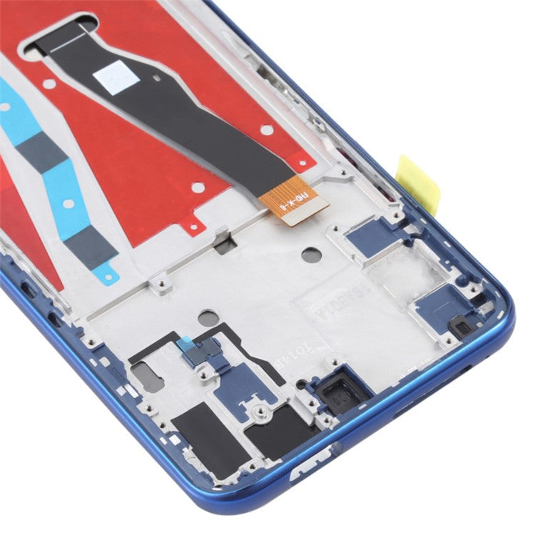 For Honor 9X HLK-AL00, HLK-TL00 LCD Screen and Digitizer Assembly + Frame Replacement Part (COG) (Grade C, without Logo) - Charm Sea Blue