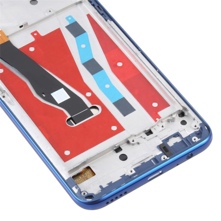 For Honor 9X HLK-AL00, HLK-TL00 LCD Screen and Digitizer Assembly + Frame Replacement Part (COG) (Grade C, without Logo) - Charm Sea Blue