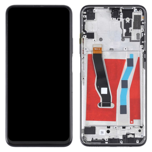 For Honor 9X Pro HLK-L41, HLK-L42 (International), HLK-AL10, HLK-TL10 (China) LCD Screen and Digitizer Assembly + Frame Replacement Part (COG) (Grade C, without Logo) - Midnight Black