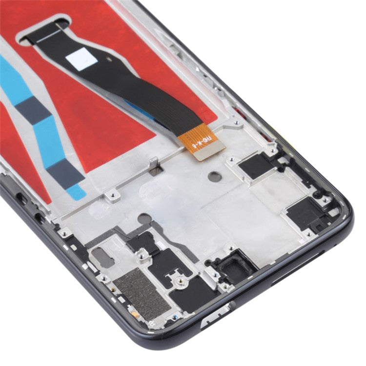 For Honor 9X Pro HLK-L41, HLK-L42 (International), HLK-AL10, HLK-TL10 (China) LCD Screen and Digitizer Assembly + Frame Replacement Part (COG) (Grade C, without Logo) - Midnight Black