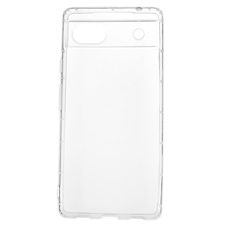 Phone Case for Google Pixel 6a, Collision Resistant Airbag Protection Transparent TPU Back Cover
