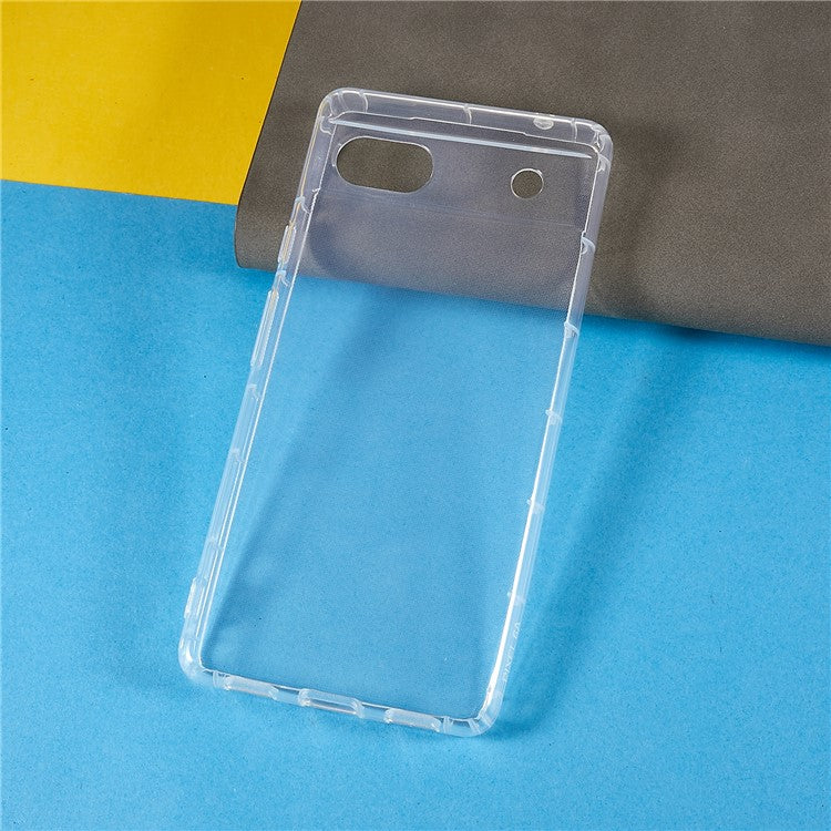 Phone Case for Google Pixel 6a, Collision Resistant Airbag Protection Transparent TPU Back Cover