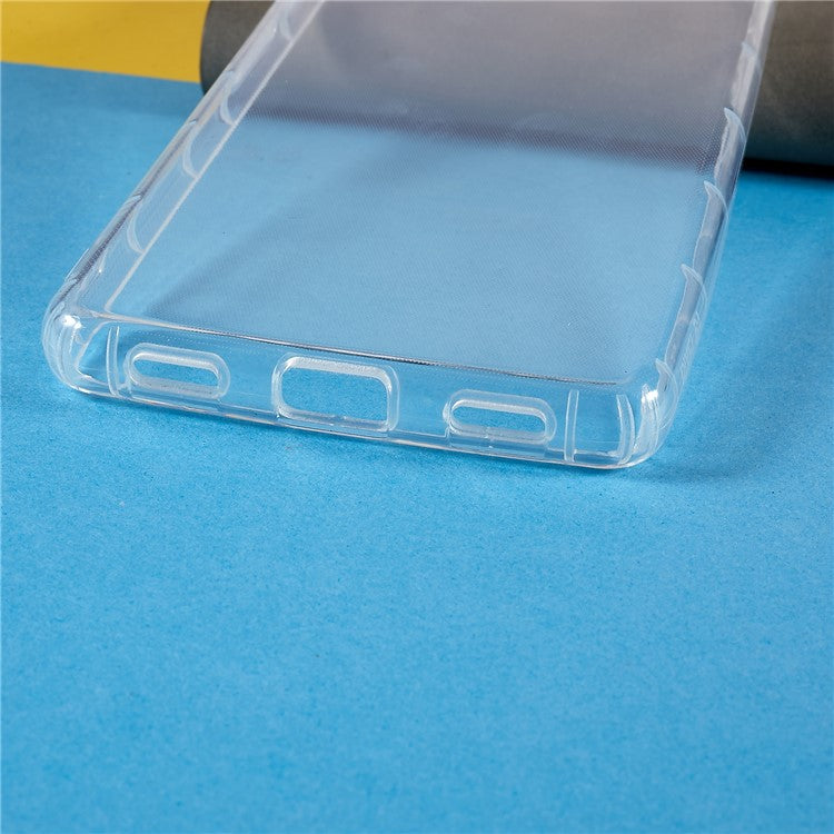 Phone Case for Google Pixel 6a, Collision Resistant Airbag Protection Transparent TPU Back Cover